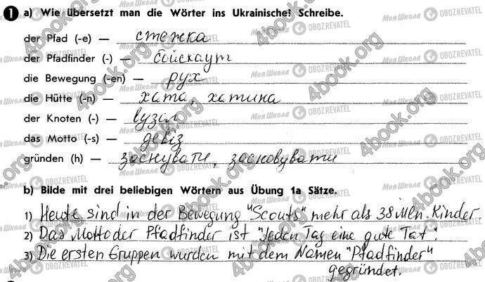 ГДЗ Німецька мова 10 клас сторінка Стр8 Впр1
